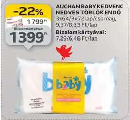 Auchan Auchan Baby Kedvenc Nedves Törlőkendő ajánlat
