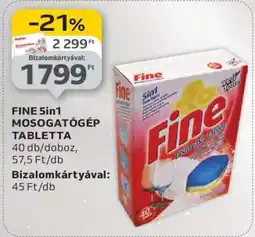Auchan FINE 5in1 MOSOGATÓGÉP TABLETTA ajánlat