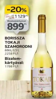 Auchan Borissza Tokaji Szamorodni ajánlat