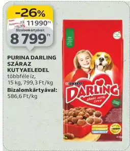 Auchan Purina Darling Száraz Kutyaeledel ajánlat