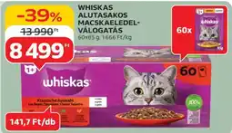 Auchan Whiskas Alutasakos Macskaeledel Válogatás ajánlat