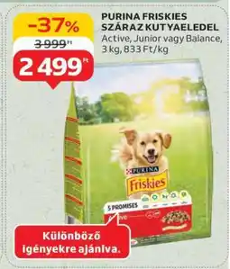 Auchan Purina Friskies Száraz Kutyaeledel ajánlat