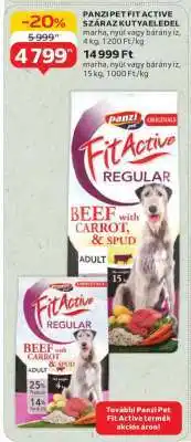 Auchan PANZI PET FIT ACTIVE SZÁRAZ KUTYAELEDEL ajánlat