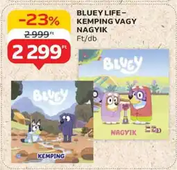 Auchan BLUEY LIFE – KEMPING VAGY NAGYIK ajánlat
