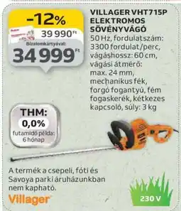 Auchan VILLAGER VHT715P ELEKTROMOS SÖVÉNYVÁGÓ ajánlat