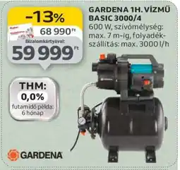 Auchan GARDENA 1H. VÍZMŰ BASIC 3000/4 ajánlat