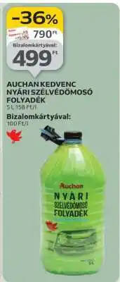 Auchan AUCHAN KEDVENC NYÁRI SZÉLVÉDŐMOSÓ FOLYADÉK ajánlat