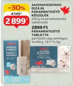 Auchan AUCHAN KEDVENC DIZÁJN PÁRAMENTESÍTŐ KÉSZÜLÉK ajánlat