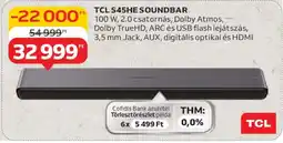 Auchan TCL S45HE SOUNDBAR ajánlat