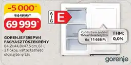 Auchan GORENJE F39EPW4 FAGYASZTÓSZEKRÉNY ajánlat