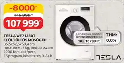 Auchan TESLA WF71230T ELÖLTÖLTŐS MOSÓGÉP ajánlat
