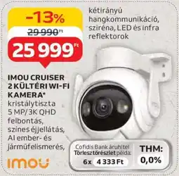 Auchan IMOU Cruiser 2 Kültéri Wi-Fi Kamera ajánlat