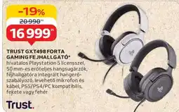 Auchan TRUST GXT498 FORTA GAMING FEJHALLGATÓ ajánlat