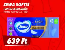 CBA Zewa Softis papírzsebkendők ajánlat