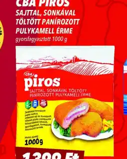 CBA Cba Piros sajttal, sonkával töltött ajánlat