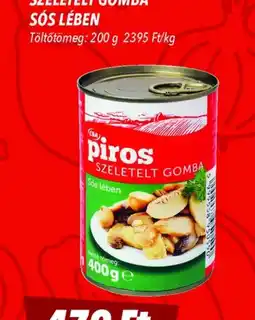 CBA Cba Piros szeletelt gomba sós lében ajánlat