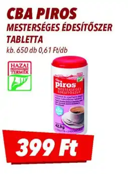CBA Cba Piros mesterséges édesítőszer tabletta ajánlat