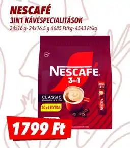 CBA Nescafé 3in1 kávéspecialitások ajánlat