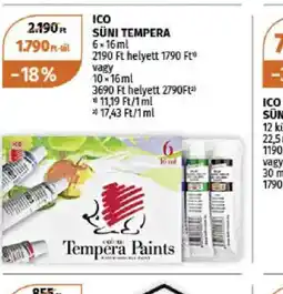 Müller ICO SÜNI Tempera ajánlat
