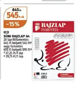 Müller ICO SÜNI RAJZLAP A4 ajánlat