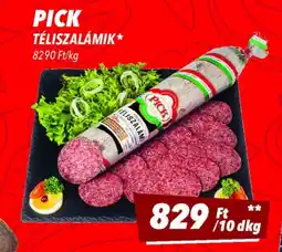 CBA Pick Téliszalámik ajánlat