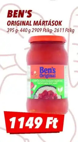 CBA Ben's Original mártások ajánlat