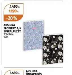 Müller Ars Una Flowery A/4 spirálfüzet ajánlat