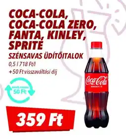 CBA Coca-cola, Coca-cola zero, Fanta, Kinley, ajánlat