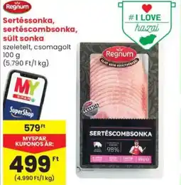 Spar Market Regnum Sertéssonka, sertéscombsonka, sült ajánlat