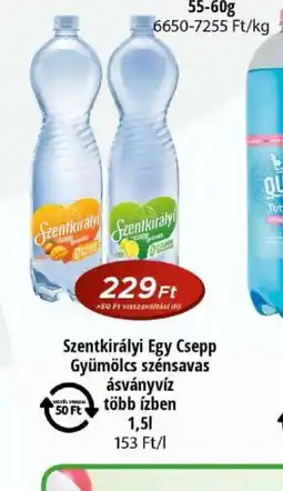 Real Szentkirályi Egy Csepp Gyümölcs szénsavas ásványvíz ajánlat