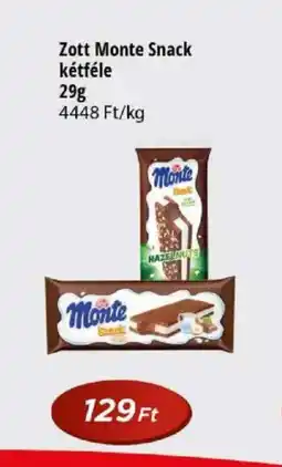Real Zott Monte Snack ajánlat
