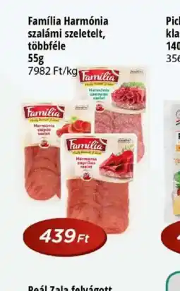 Real Familia Harmnia szalámi szeletelt ajánlat
