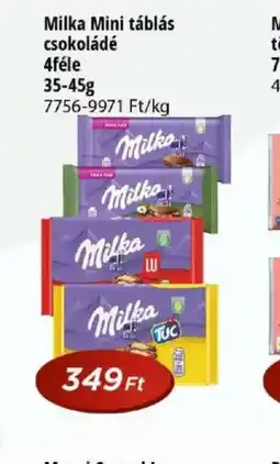 Real Milka Mini táblás csokoládé ajánlat