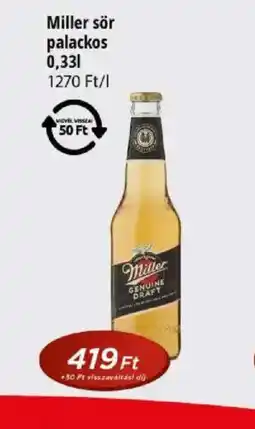 Real Miller sör palackos ajánlat
