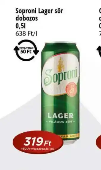 Real Soproni Lager sör ajánlat