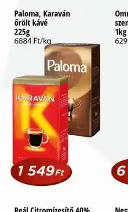 Real Paloma, Karaván őrölt kávé ajánlat