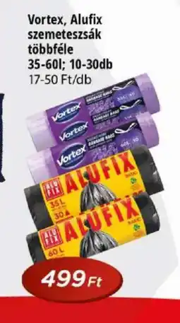 Real Vortex, Alufix szemeteszsák ajánlat