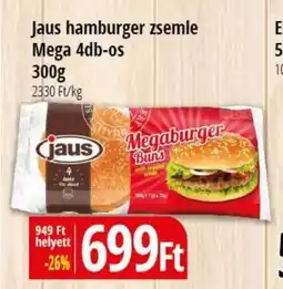 Real Jaus hamburger zsemle Mega ajánlat