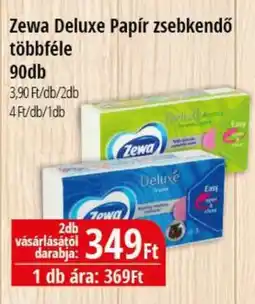 Real Zewa Deluxe Papír zsebkendő ajánlat
