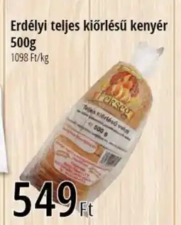 Real Erdélyi teljes kiőrlésű kenyér ajánlat