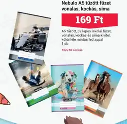 Office Depot Nebulo A5 tűzött füzet vonalas, kockás, sima ajánlat