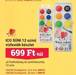 Office Depot ICO SÜNI tégelyes tempera készlet ajánlat