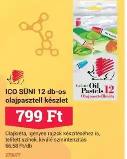 Office Depot ICO SÜNI 12 db-os olajpasztell készlet ajánlat