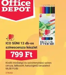 Office Depot ICO SÜNI 12 db-os színesceruza készlet ajánlat