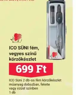 Office Depot ICO SÜNI fém, vegyes színű körzőkészlet ajánlat