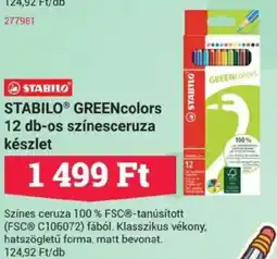 Office Depot STABILOⓇ GREENcolors 12 db-os színesceruza ajánlat