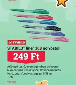 Office Depot STABILOⓇ Liner 308 golyóstoll ajánlat