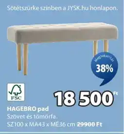 JYSK HAGEBRO pad ajánlat