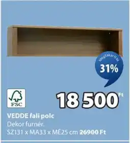 JYSK VEDDE FALI POLC ajánlat