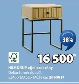 JYSK HEMDRUP ÉJJELISZEKRÉNY ajánlat